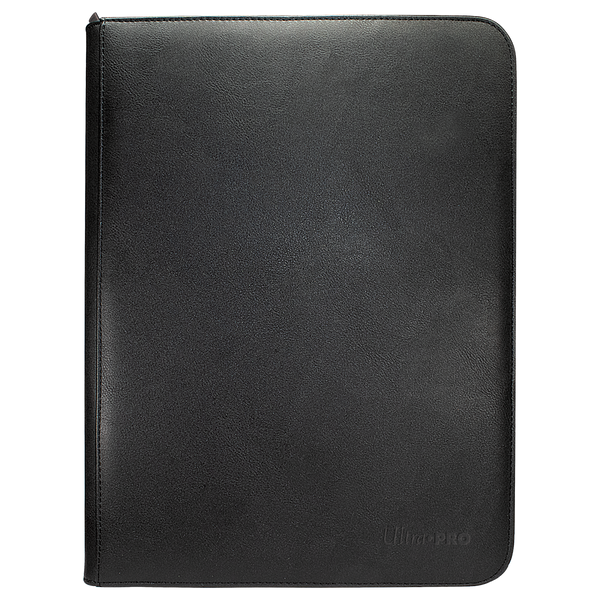 Ultra PRO Vivid 9-Pocket Zippered PRO-Binder, Black – front