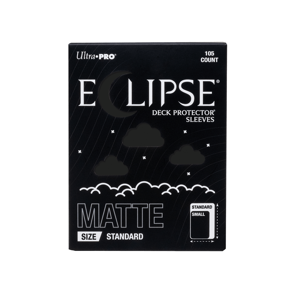 Ultra PRO Eclipse Matte Deck Protector Sleeves, Jet Black – box front