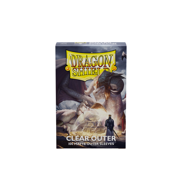 Dragon Shield Matte Outer Sleeves, Clear – box front