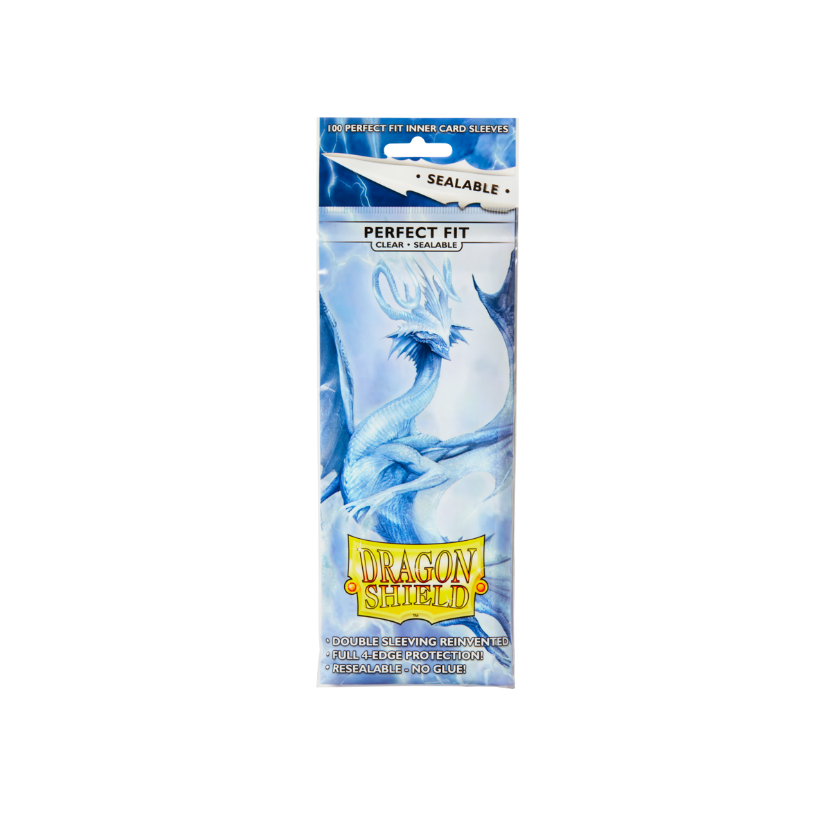 Dragon Shield Perfect Fit Sealable Inner Sleeves, Clear – pack front